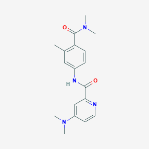 4-(dimethylamino)-N-[4-(dimethylcarbamoyl)-3-methylphenyl]pyridine-2-carboxamide