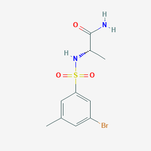 (2S)-2-[(3-bromo-5-methylphenyl)sulfonylamino]propanamide