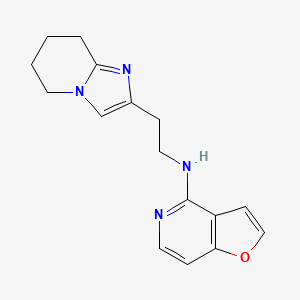 N-[2-(5,6,7,8-tetrahydroimidazo[1,2-a]pyridin-2-yl)ethyl]furo[3,2-c]pyridin-4-amine