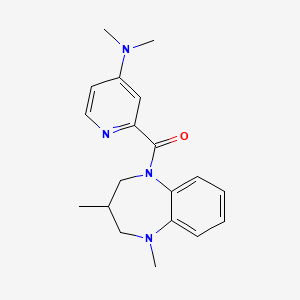 [4-(dimethylamino)pyridin-2-yl]-(1,3-dimethyl-3,4-dihydro-2H-1,5-benzodiazepin-5-yl)methanone