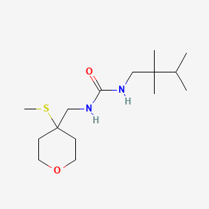 1-[(4-Methylsulfanyloxan-4-yl)methyl]-3-(2,2,3-trimethylbutyl)urea