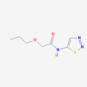 2-propoxy-N-(thiadiazol-5-yl)acetamide