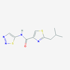 2-(2-methylpropyl)-N-(thiadiazol-5-yl)-1,3-thiazole-4-carboxamide