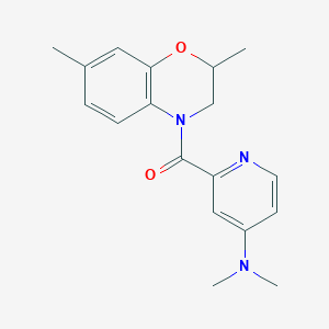 [4-(Dimethylamino)pyridin-2-yl]-(2,7-dimethyl-2,3-dihydro-1,4-benzoxazin-4-yl)methanone