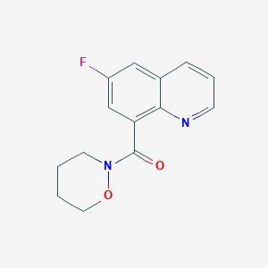 (6-Fluoroquinolin-8-yl)-(oxazinan-2-yl)methanone