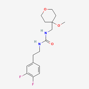 1-[2-(3,4-Difluorophenyl)ethyl]-3-[(4-methoxyoxan-4-yl)methyl]urea