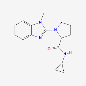 N-cyclopropyl-1-(1-methylbenzimidazol-2-yl)pyrrolidine-2-carboxamide