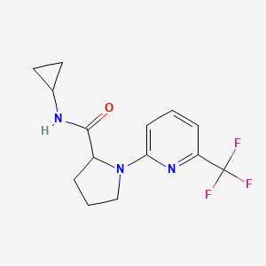 N-cyclopropyl-1-[6-(trifluoromethyl)pyridin-2-yl]pyrrolidine-2-carboxamide