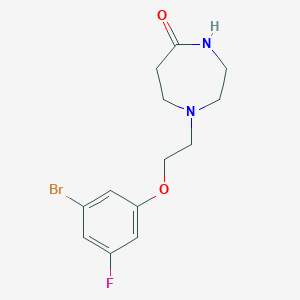 1-[2-(3-Bromo-5-fluorophenoxy)ethyl]-1,4-diazepan-5-one