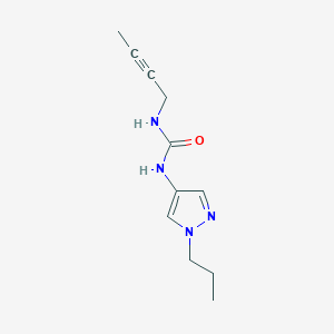 1-But-2-ynyl-3-(1-propylpyrazol-4-yl)urea