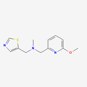 1-(6-methoxypyridin-2-yl)-N-methyl-N-(1,3-thiazol-5-ylmethyl)methanamine