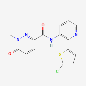 N-[2-(5-chlorothiophen-2-yl)pyridin-3-yl]-1-methyl-6-oxopyridazine-3-carboxamide