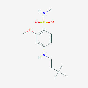 4-(3,3-dimethylbutylamino)-2-methoxy-N-methylbenzenesulfonamide