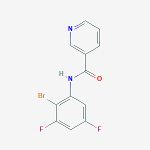 N-(2-bromo-3,5-difluorophenyl)pyridine-3-carboxamide