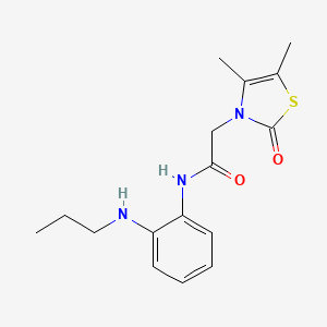 2-(4,5-dimethyl-2-oxo-1,3-thiazol-3-yl)-N-[2-(propylamino)phenyl]acetamide