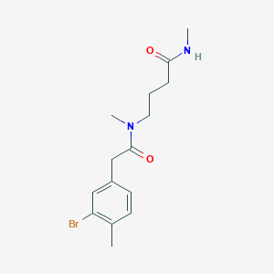 4-[[2-(3-bromo-4-methylphenyl)acetyl]-methylamino]-N-methylbutanamide