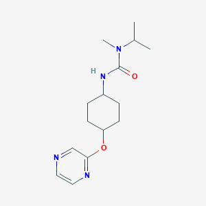 1-Methyl-1-propan-2-yl-3-(4-pyrazin-2-yloxycyclohexyl)urea