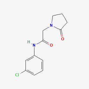 N-(3-chlorophenyl)-2-(2-oxopyrrolidin-1-yl)acetamide