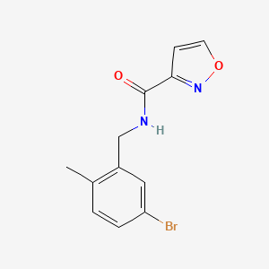 N-[(5-bromo-2-methylphenyl)methyl]-1,2-oxazole-3-carboxamide