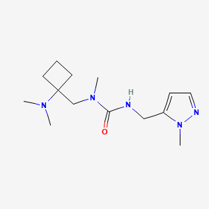 1-[[1-(Dimethylamino)cyclobutyl]methyl]-1-methyl-3-[(2-methylpyrazol-3-yl)methyl]urea