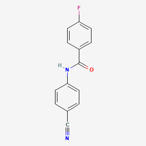 N-(4-cyanophenyl)-4-fluorobenzamide