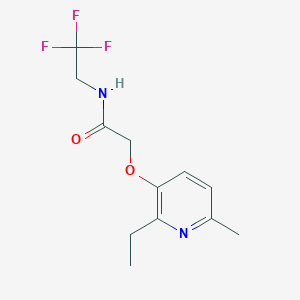 2-(2-ethyl-6-methylpyridin-3-yl)oxy-N-(2,2,2-trifluoroethyl)acetamide