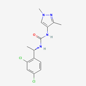 1-[(1S)-1-(2,4-dichlorophenyl)ethyl]-3-(1,3-dimethylpyrazol-4-yl)urea