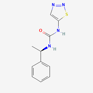 1-[(1R)-1-phenylethyl]-3-(thiadiazol-5-yl)urea