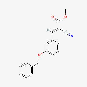 2-Cyano-3-(3-benzyloxyphenyl)propenoic acid methyl ester