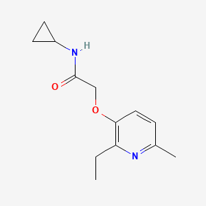 N-cyclopropyl-2-(2-ethyl-6-methylpyridin-3-yl)oxyacetamide