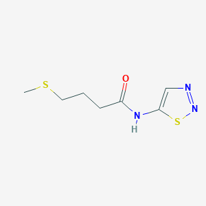 4-methylsulfanyl-N-(thiadiazol-5-yl)butanamide