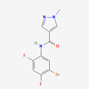 N-(5-bromo-2,4-difluorophenyl)-1-methylpyrazole-4-carboxamide