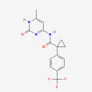 N-(6-methyl-2-oxo-1H-pyrimidin-4-yl)-1-[4-(trifluoromethyl)phenyl]cyclopropane-1-carboxamide