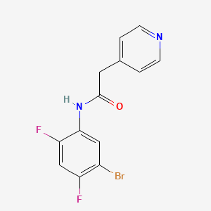 N-(5-bromo-2,4-difluorophenyl)-2-pyridin-4-ylacetamide