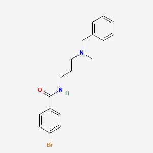 molecular formula C18H21BrN2O B7672014 N-[3-(benzylmethylamino)propyl]-4-bromobenzamide 