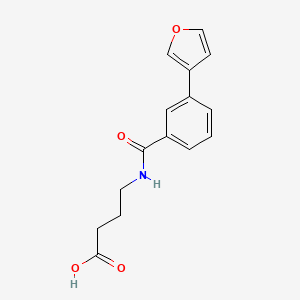 molecular formula C15H15NO4 B7672026 4-[[3-(Furan-3-yl)benzoyl]amino]butanoic acid 