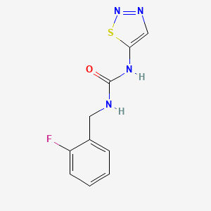 1-[(2-Fluorophenyl)methyl]-3-(thiadiazol-5-yl)urea