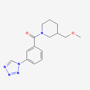 molecular formula C15H19N5O2 B7672086 [3-(Methoxymethyl)piperidin-1-yl]-[3-(tetrazol-1-yl)phenyl]methanone 