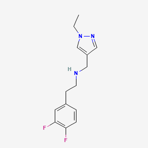 2-(3,4-difluorophenyl)-N-[(1-ethylpyrazol-4-yl)methyl]ethanamine