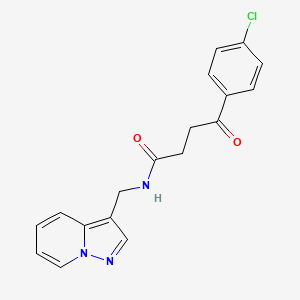 4-(4-chlorophenyl)-4-oxo-N-(pyrazolo[1,5-a]pyridin-3-ylmethyl)butanamide