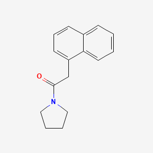 molecular formula C16H17NO B7672178 2-Naphthalen-1-yl-1-pyrrolidin-1-ylethanone 