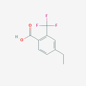 molecular formula C10H9F3O2 B7672187 4-Ethyl-2-(trifluoromethyl)benzoic acid 