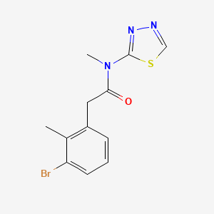 2-(3-bromo-2-methylphenyl)-N-methyl-N-(1,3,4-thiadiazol-2-yl)acetamide