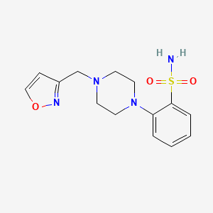 2-[4-(1,2-Oxazol-3-ylmethyl)piperazin-1-yl]benzenesulfonamide