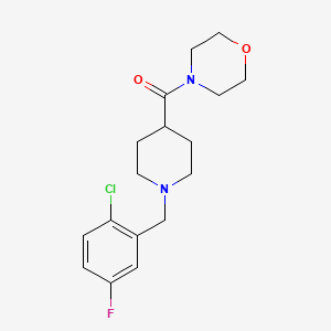 [1-[(2-Chloro-5-fluorophenyl)methyl]piperidin-4-yl]-morpholin-4-ylmethanone