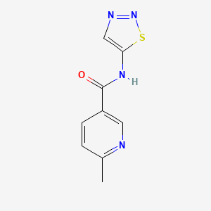 6-methyl-N-(thiadiazol-5-yl)pyridine-3-carboxamide