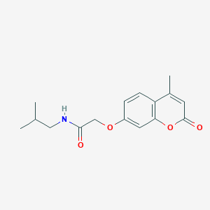 N-isobutyl-2-((4-methyl-2-oxo-2H-chromen-7-yl)oxy)acetamide