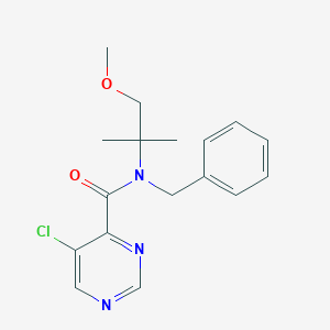 N-benzyl-5-chloro-N-(1-methoxy-2-methylpropan-2-yl)pyrimidine-4-carboxamide