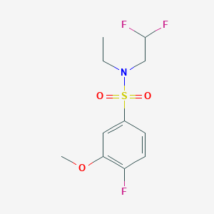 N-(2,2-difluoroethyl)-N-ethyl-4-fluoro-3-methoxybenzenesulfonamide