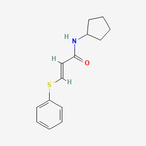 (E)-N-cyclopentyl-3-phenylsulfanylprop-2-enamide